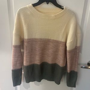 Brand new 100% acrylic sweater. Womens size small . Thick . Block colored.